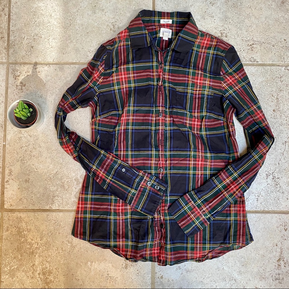 J. Crew plaid button up